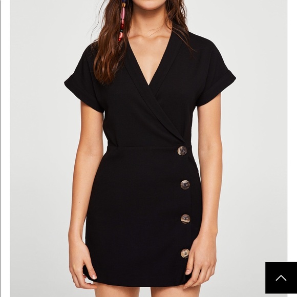 mango button dress